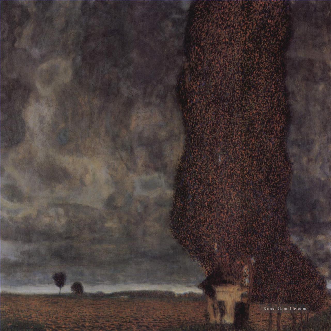 Sterben Grobe Pappeloder Aufziehendes Gewitter Symbolik Gustav Klimt Ölgemälde